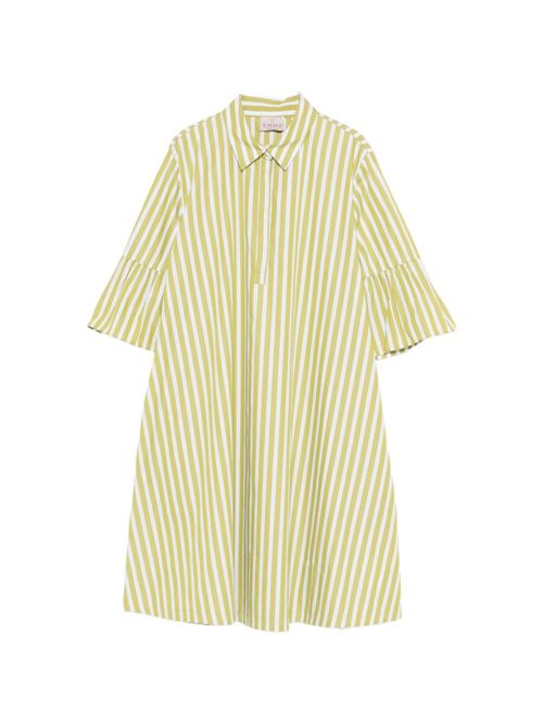 Abito donna Emme Marella over in popeline bianco e lime EMME Marella | EPOCHE011